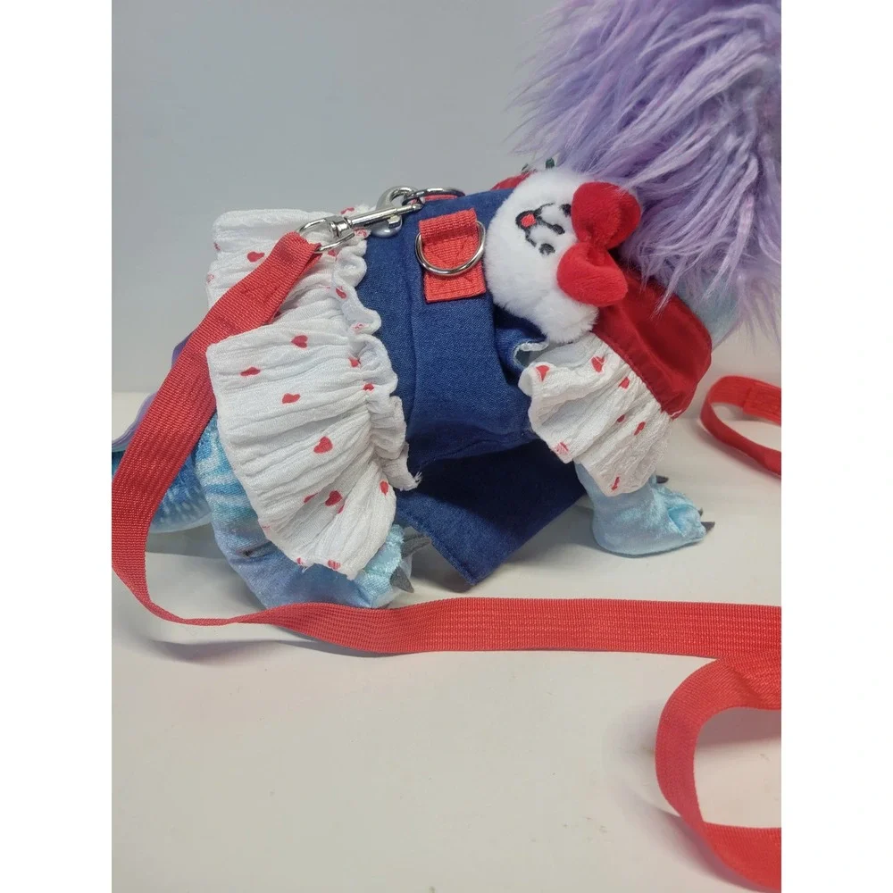 Pet Dog Cat Harness‎ Dress Leash Set Strawberry Puppy Vest Apparel S